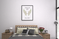 Sleeping with Angels Matte Poster — Dramatic Green Angel Wings Wall Art