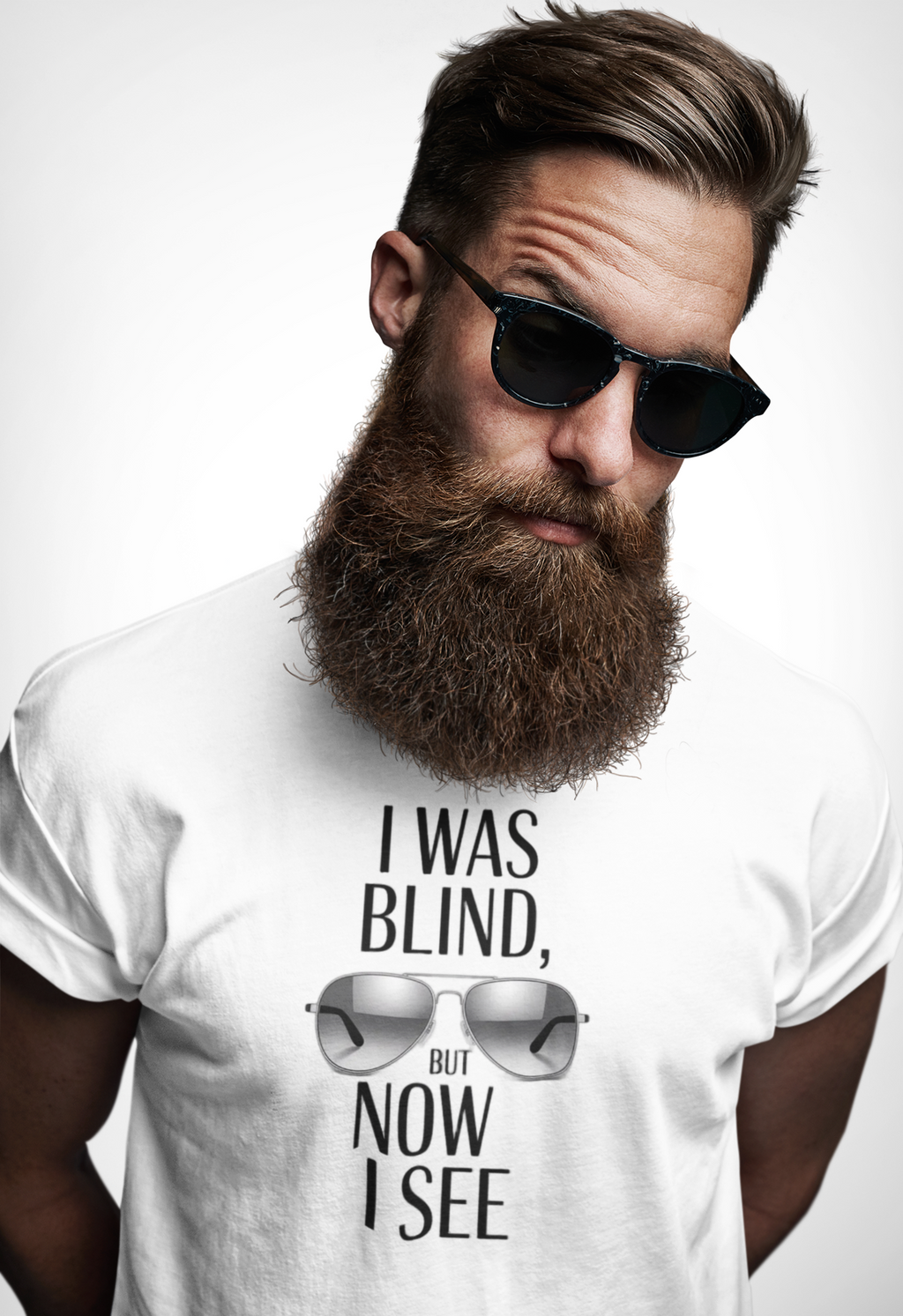 I Was Blind But Now I See Aviator Sunglasses T-Shirt