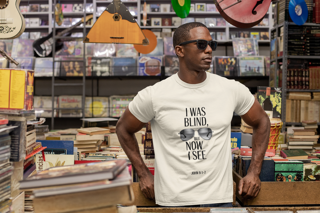 I Was Blind But Now I See Aviator Sunglasses T-Shirt