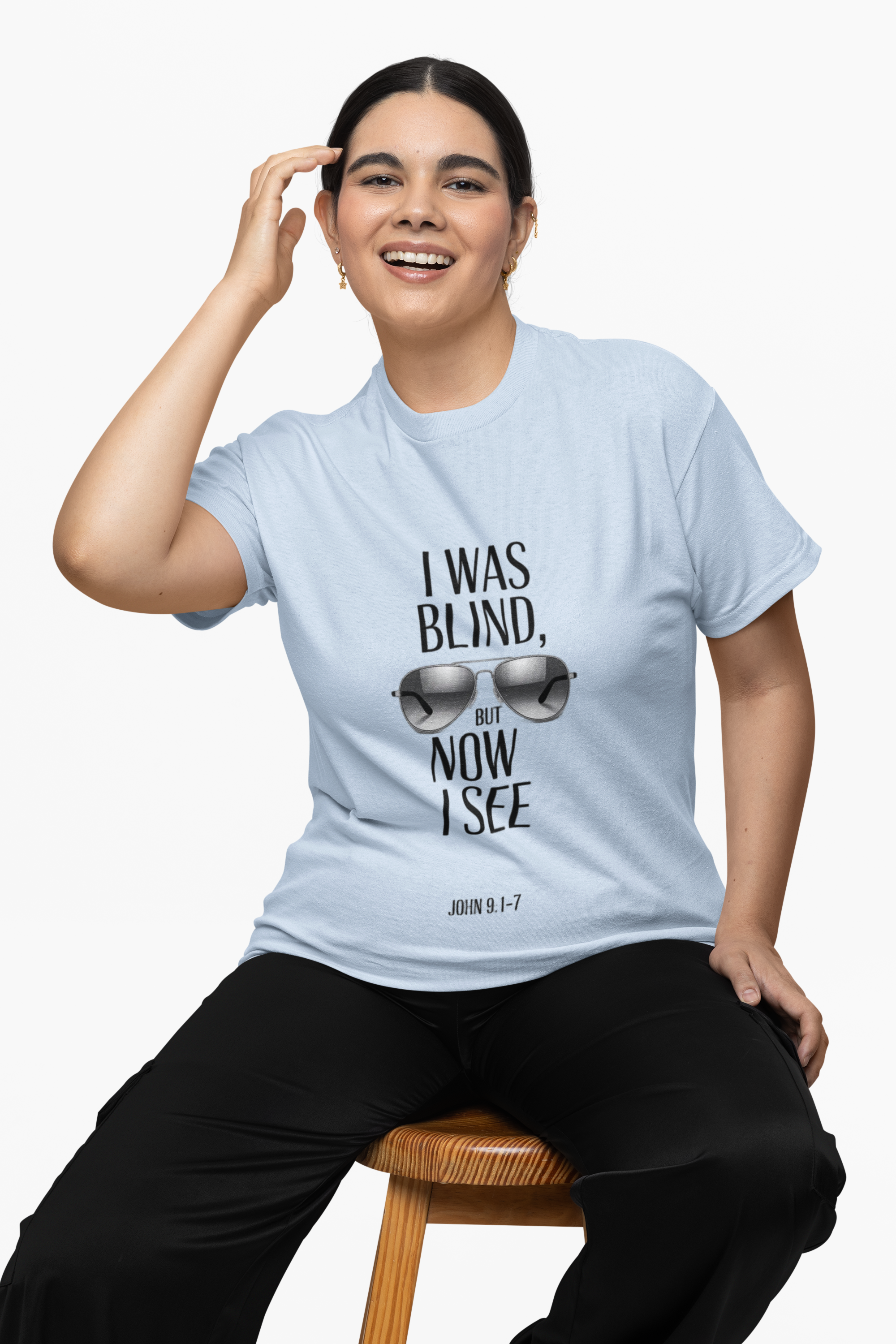 I Was Blind But Now I See Aviator Sunglasses T-Shirt