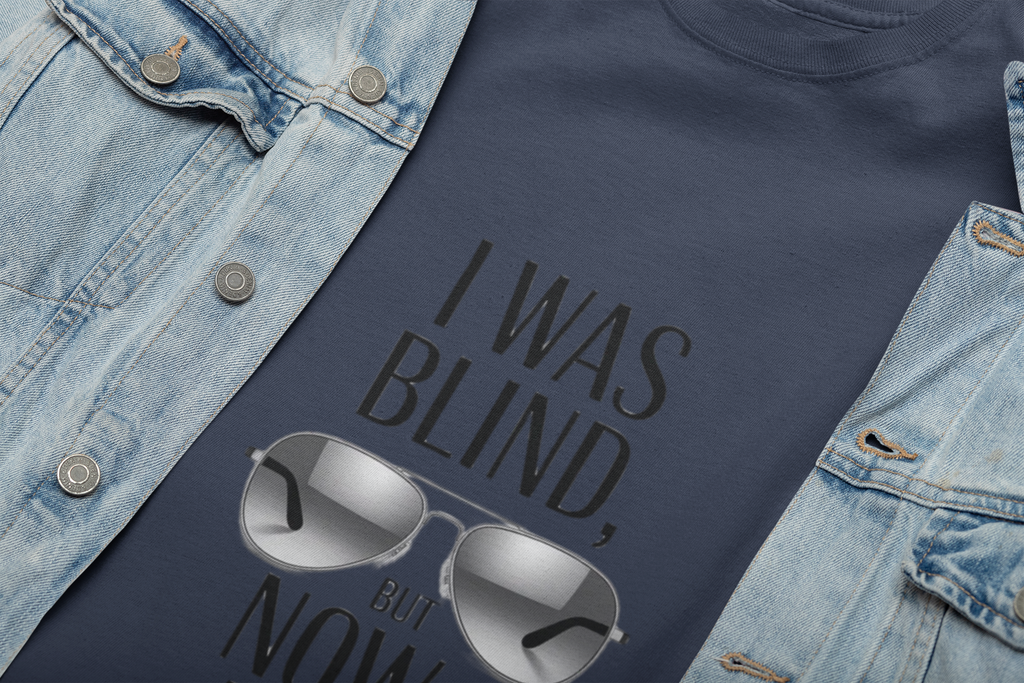 I Was Blind But Now I See Aviator Sunglasses T-Shirt