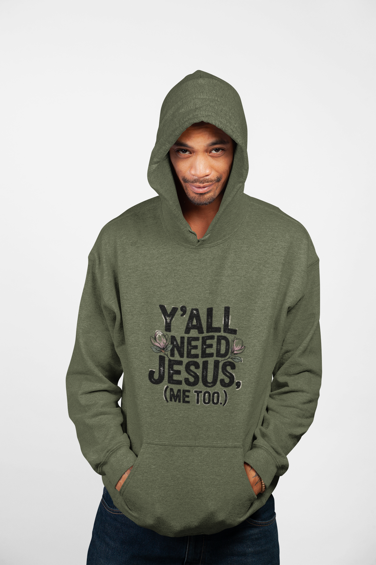 Y'all Need Jesus (Me Too.) Hoodie — Christian Faith Graphic Hoodie