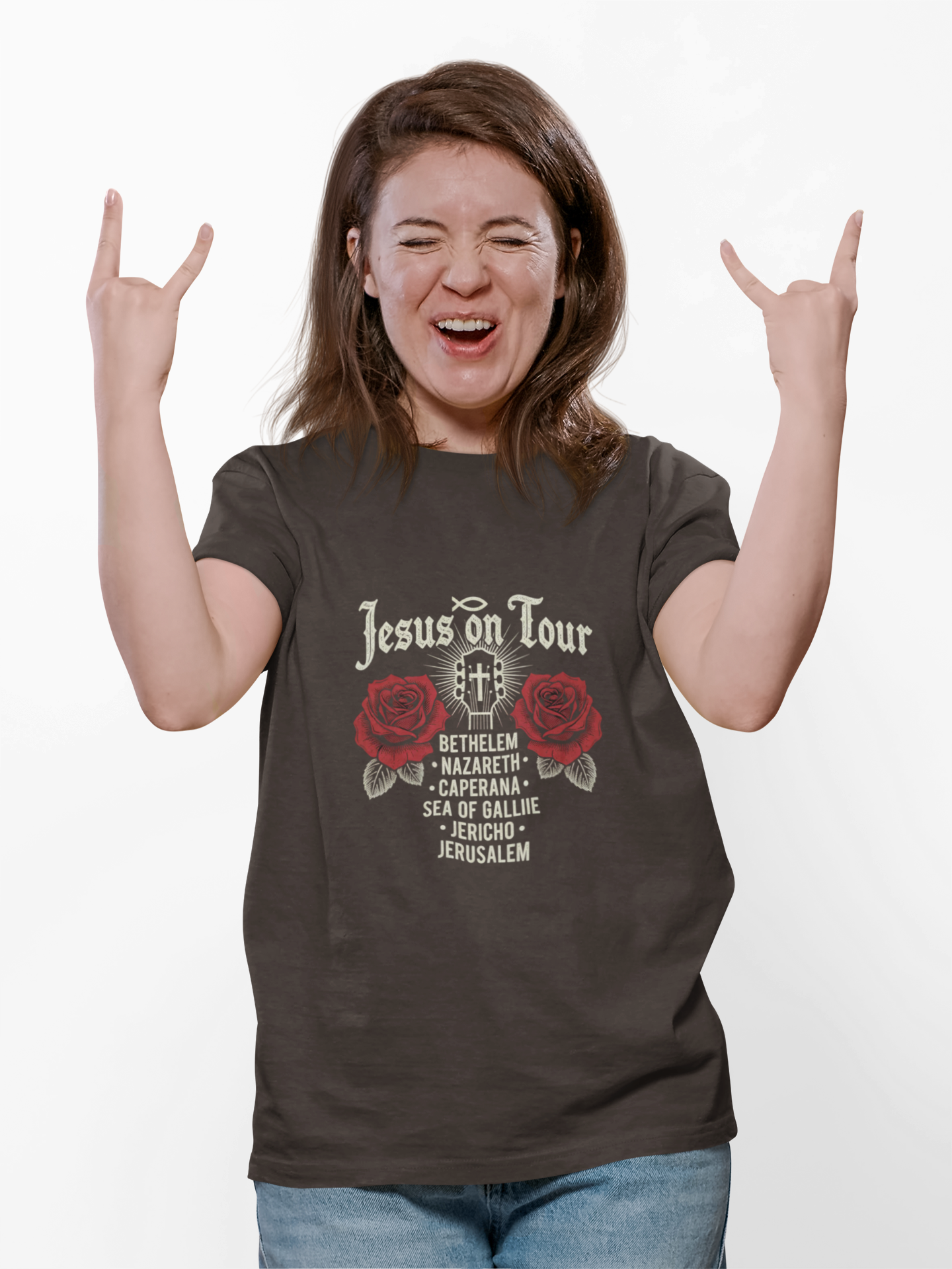 Jesus On Tour – Rock ’n’ Roll T-Shirt