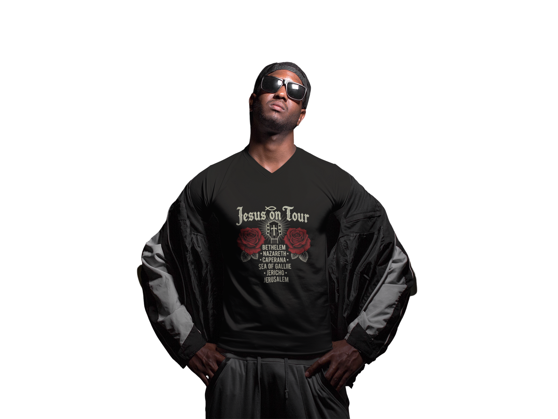 Jesus On Tour – Rock ’n’ Roll T-Shirt