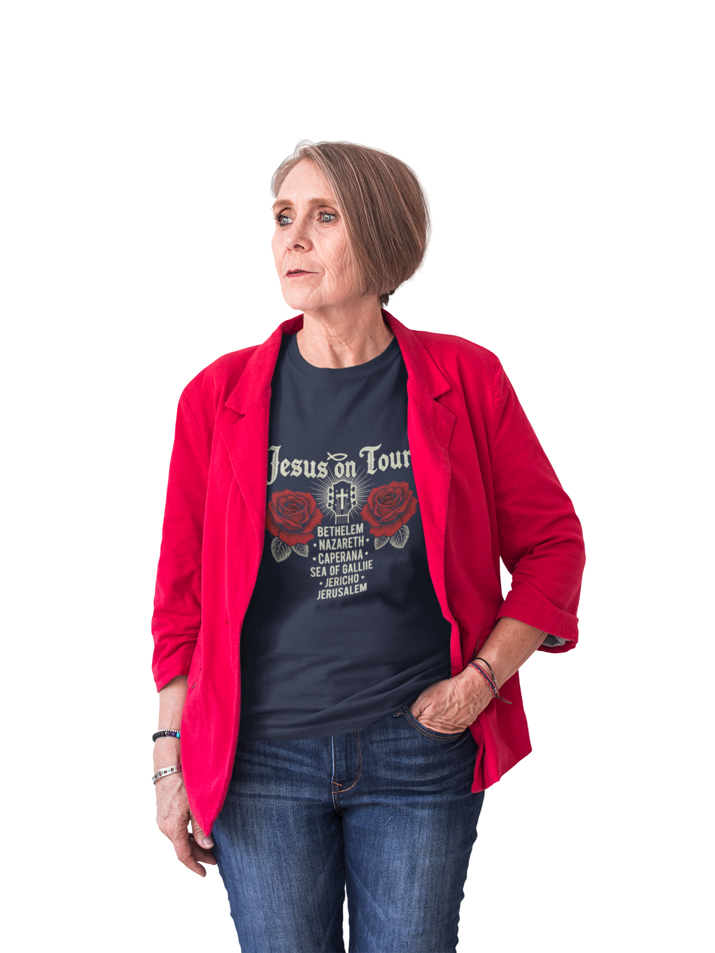 Jesus On Tour – Rock ’n’ Roll T-Shirt