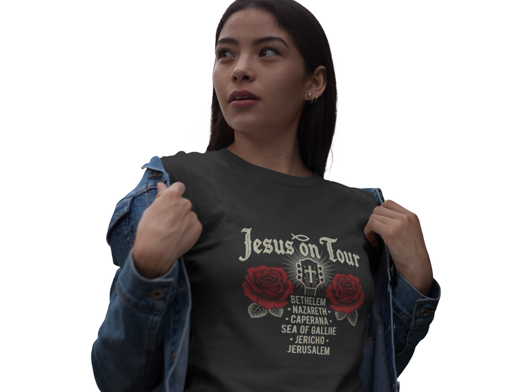 Jesus On Tour – Rock ’n’ Roll T-Shirt