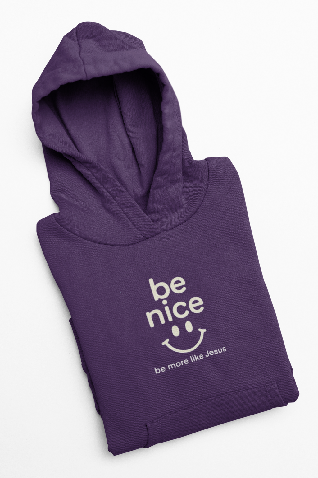 Be Nice Hoodie — Minimal Kindness Graphic Fleece Hoodie