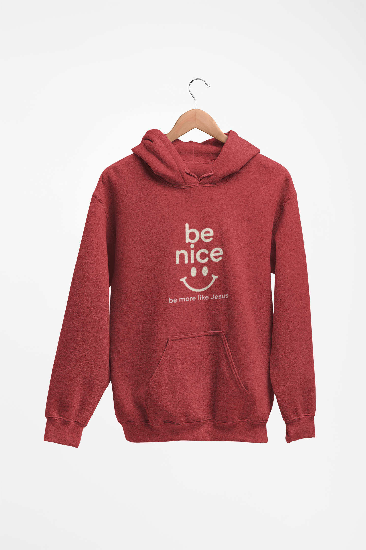 Be Nice Hoodie — Minimal Kindness Graphic Fleece Hoodie