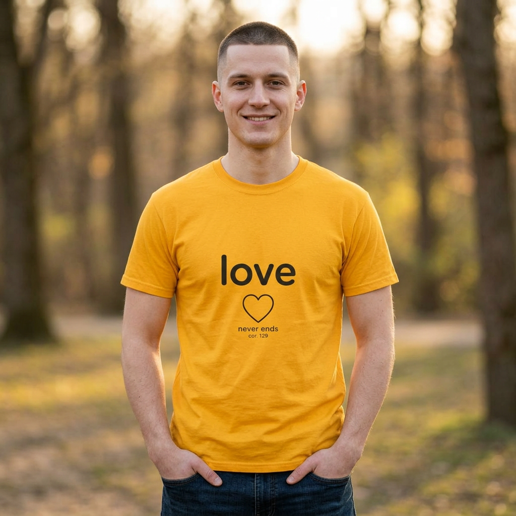 Love Never Ends - Christian Scripture T-Shirt