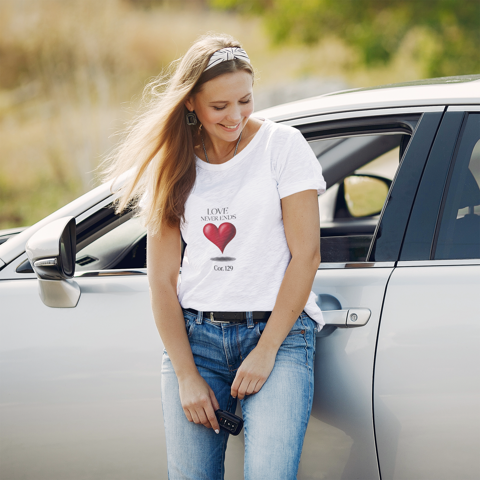 Love Never Ends Christian T-Shirt — Inspirational Scripture Tee