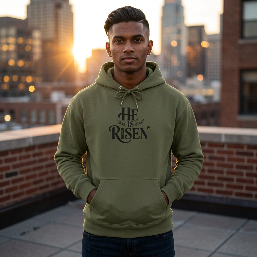The Risen Hoodie — Christian Easter Pullover