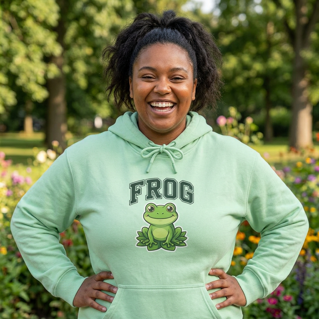 Frog Graphic Hoodie — Fully Rely on God