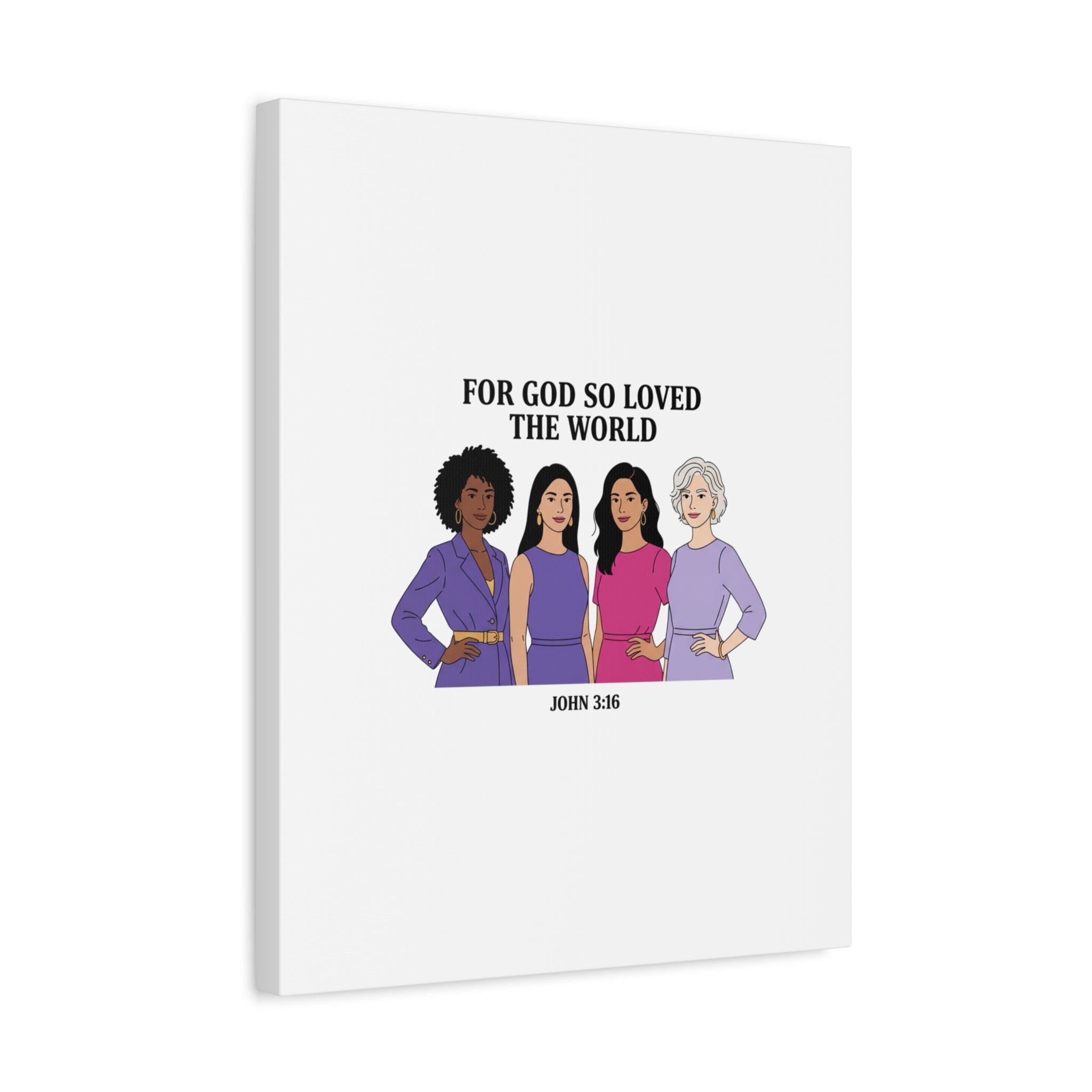 Feminist 'For God So Loved the World' Canvas