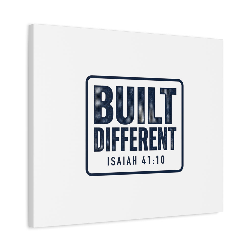Built Different Isaiah 41:10 Canvas Wall Art