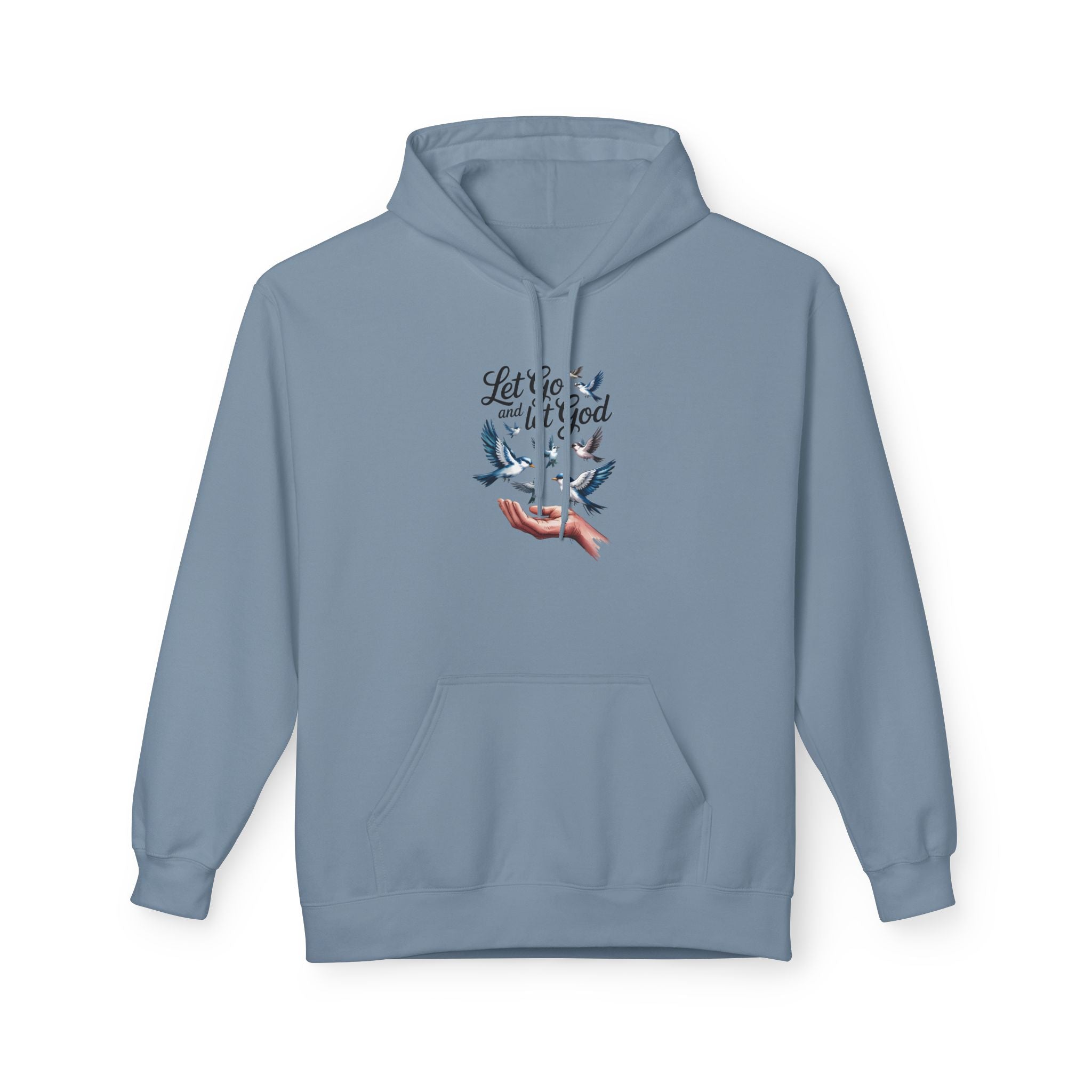 Let It Go With God Hoodie — Faith-Inspired Dove Graphic Pullover