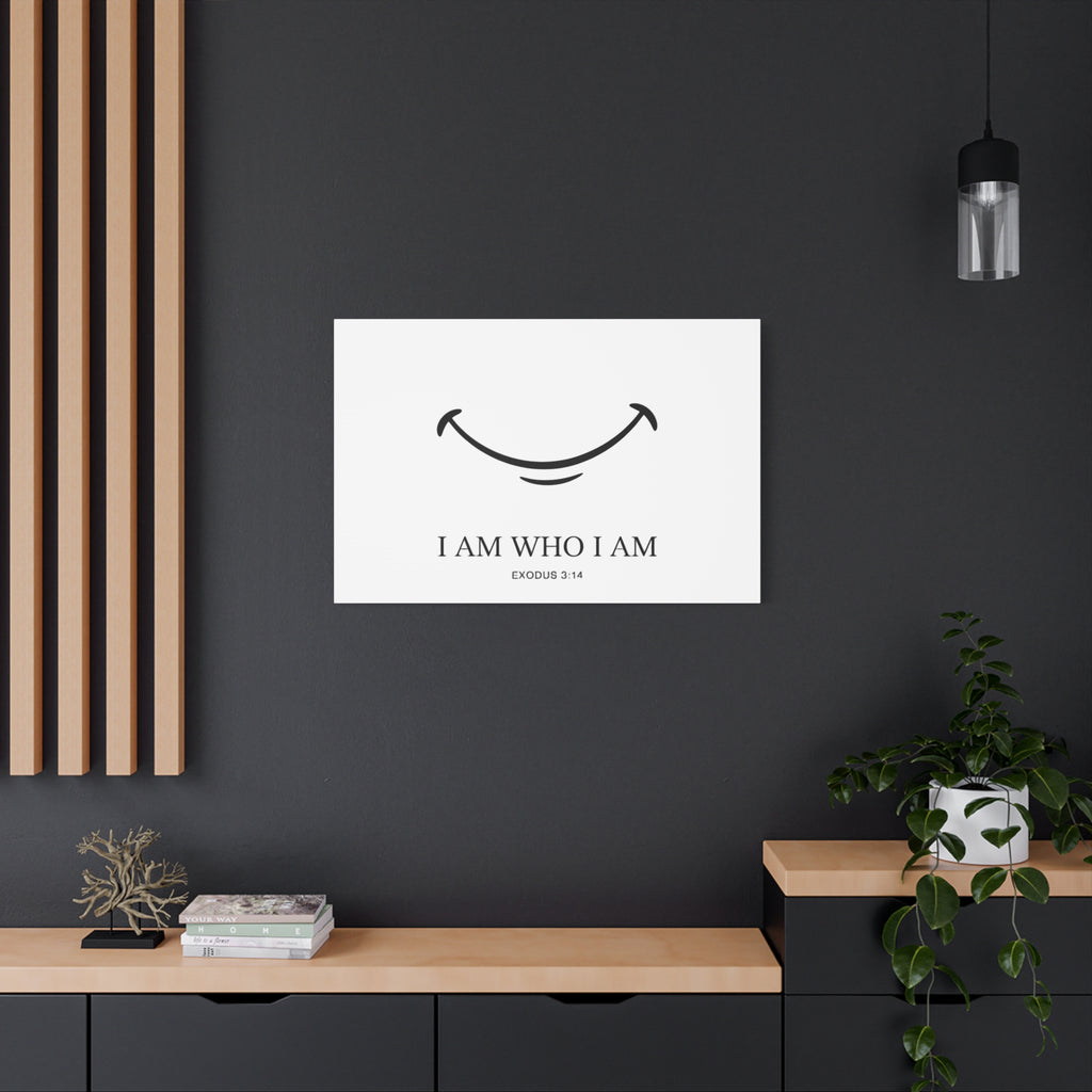 "I Am Who I Am" Exodus 3:14 Matte Canvas