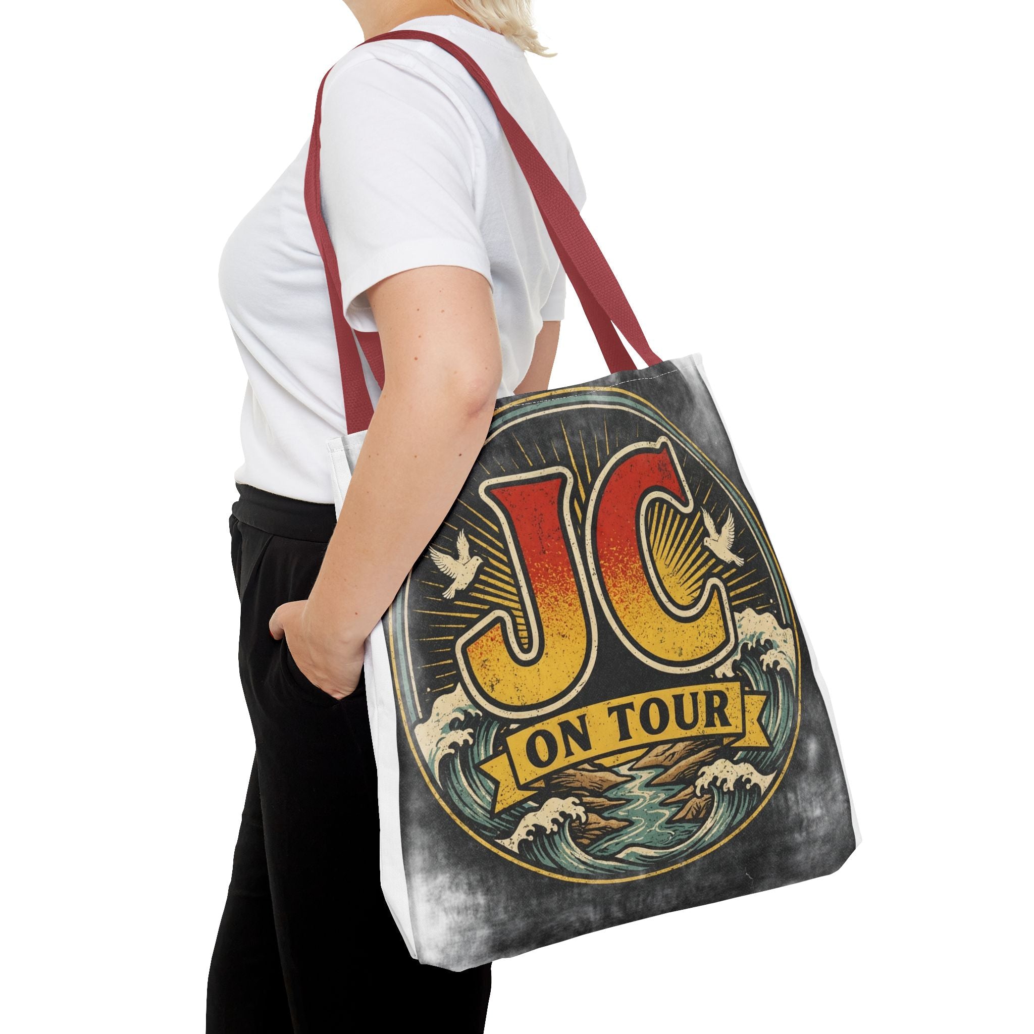 JC On Tour Vintage Graphic Tote Bag