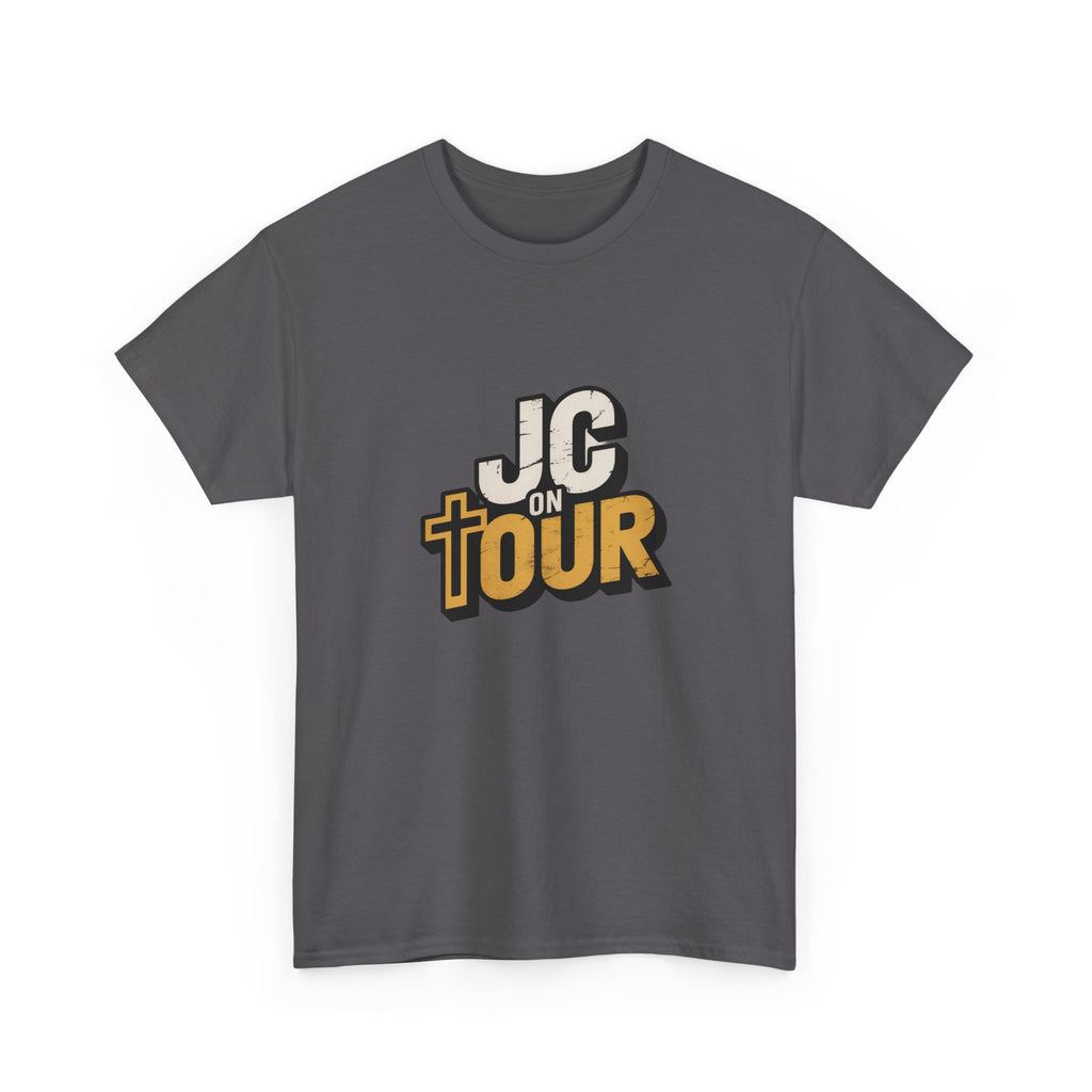 JC On Tour Christian T-Shirt — Funny Jesus Tee for Faith-Based Gifts