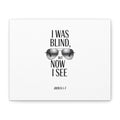 Canvas Wall Art — Cool Sunglasses "I Was Blind But Now I See"