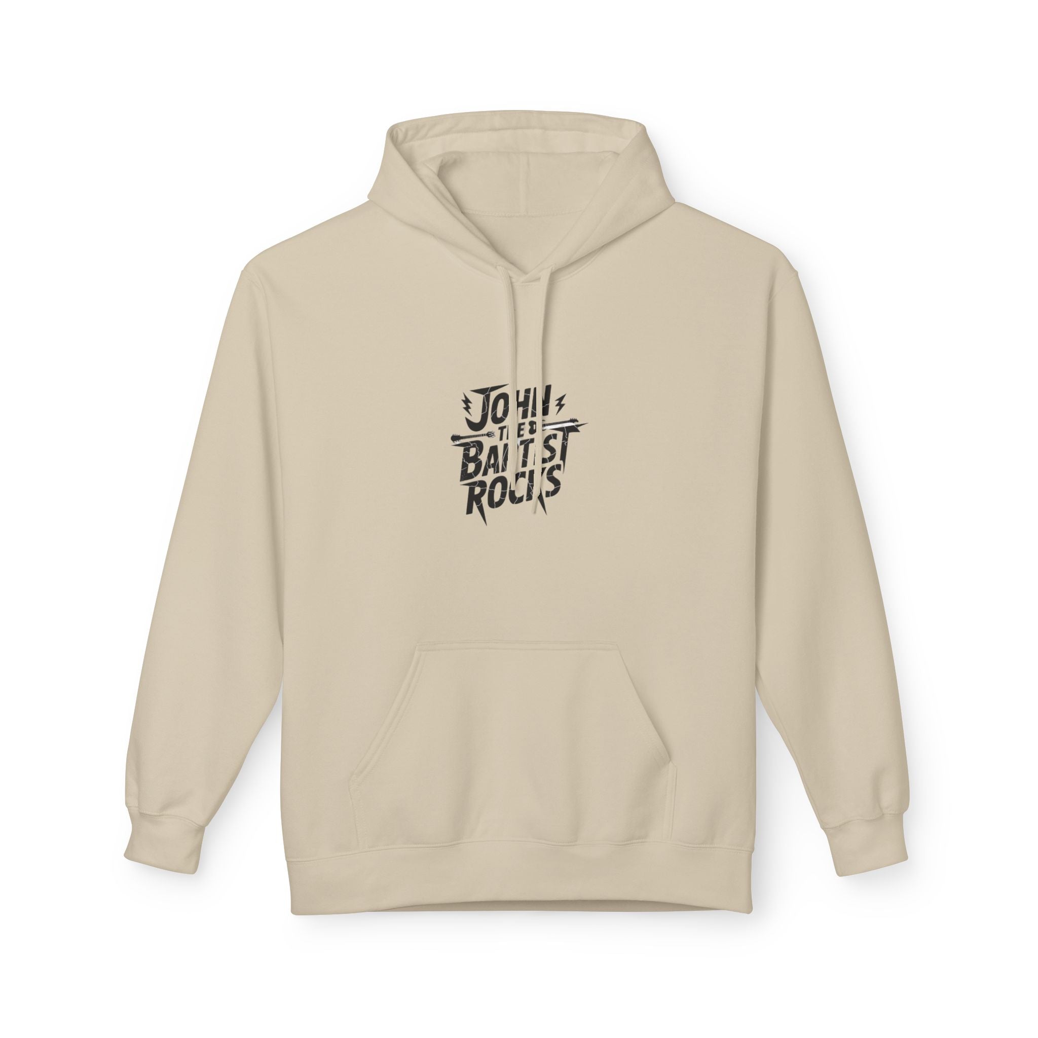 John the Baptist Rocks Hoodie — Christian Faith Graphic Pullover