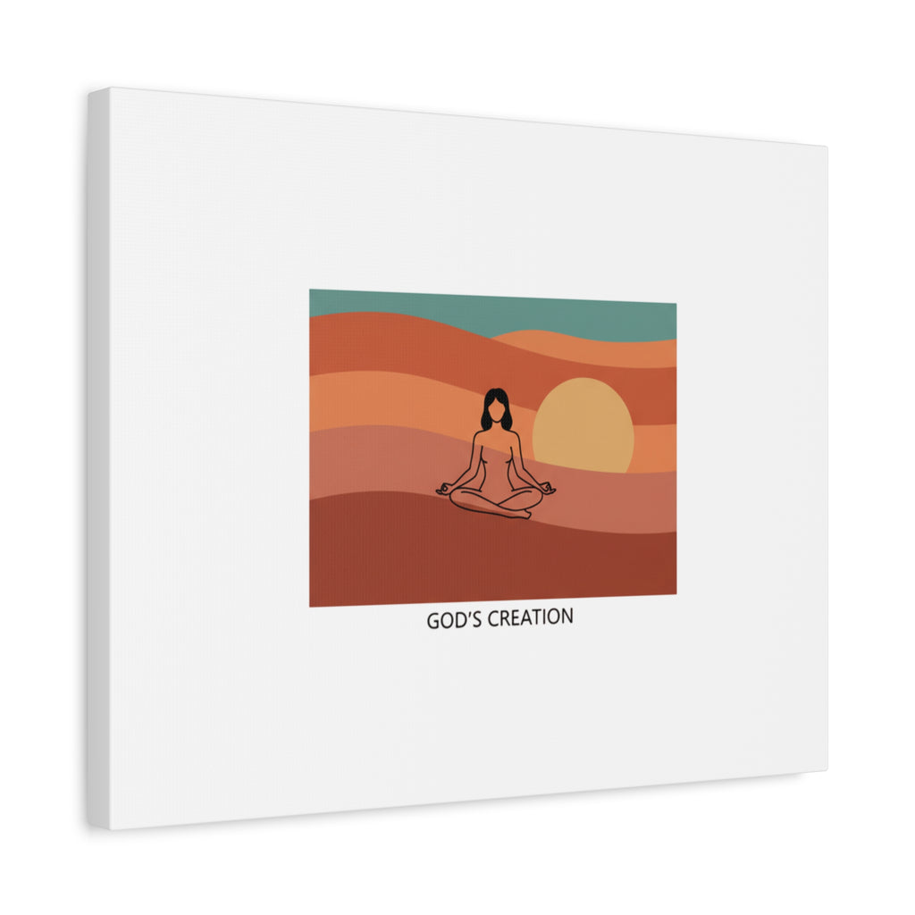 God´s Creation Sunset Minimalist Mesa Canvas | Southwestern Art Print