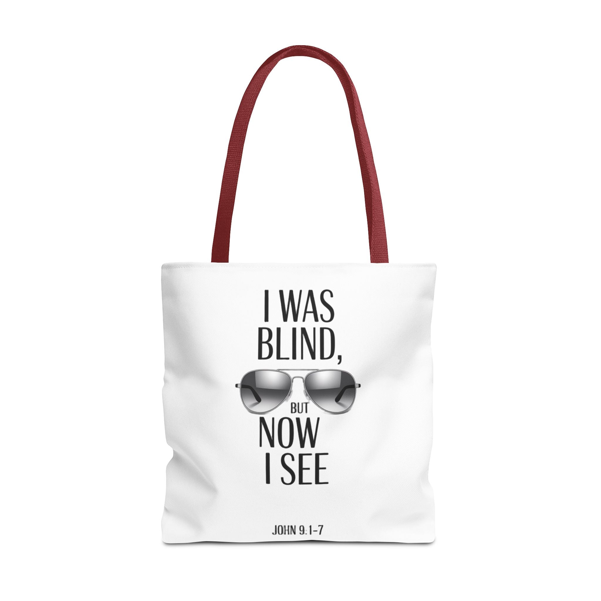 Tote Bag — “I Was Blind But Now I See” Sunglasses Design