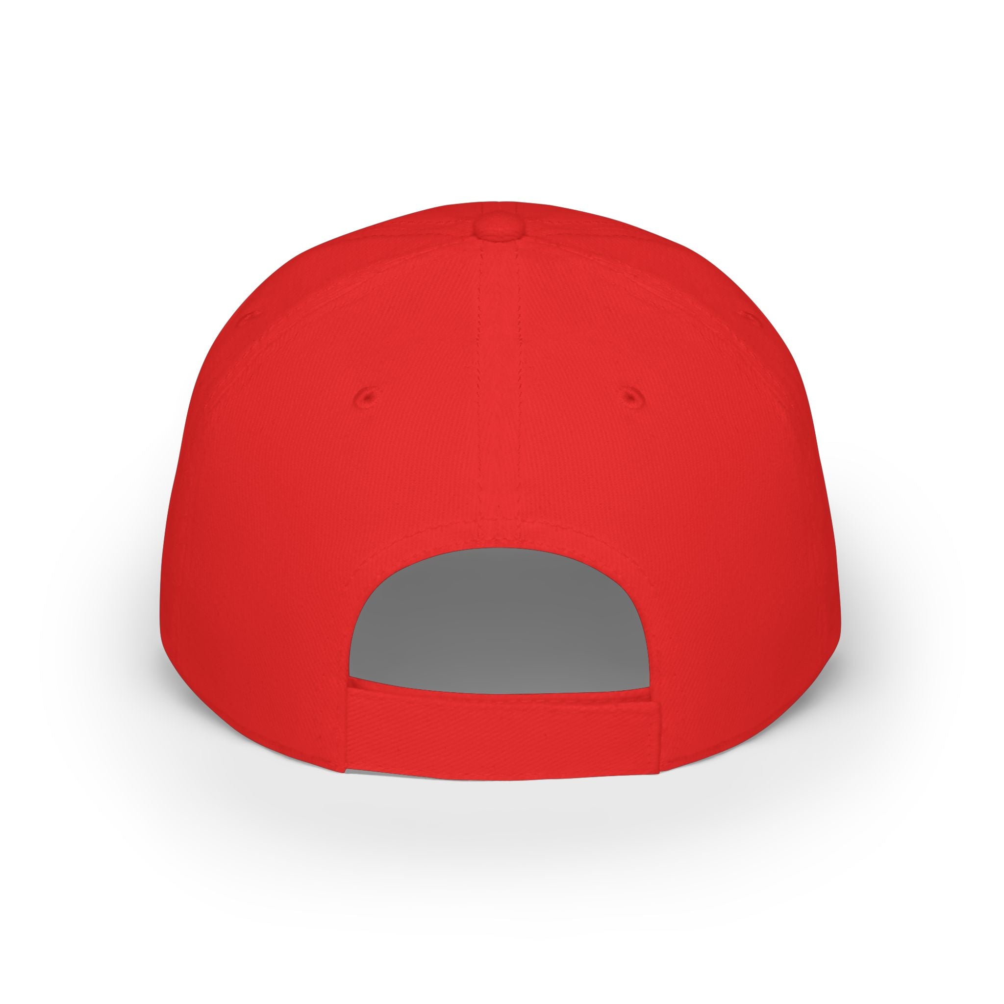 Love Heart Embroidered Baseball Cap — Minimalist Red Low-Profile Hat