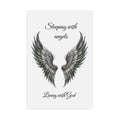 Sleeping with Angels Matte Poster — Dramatic Angel Wings Wall Art