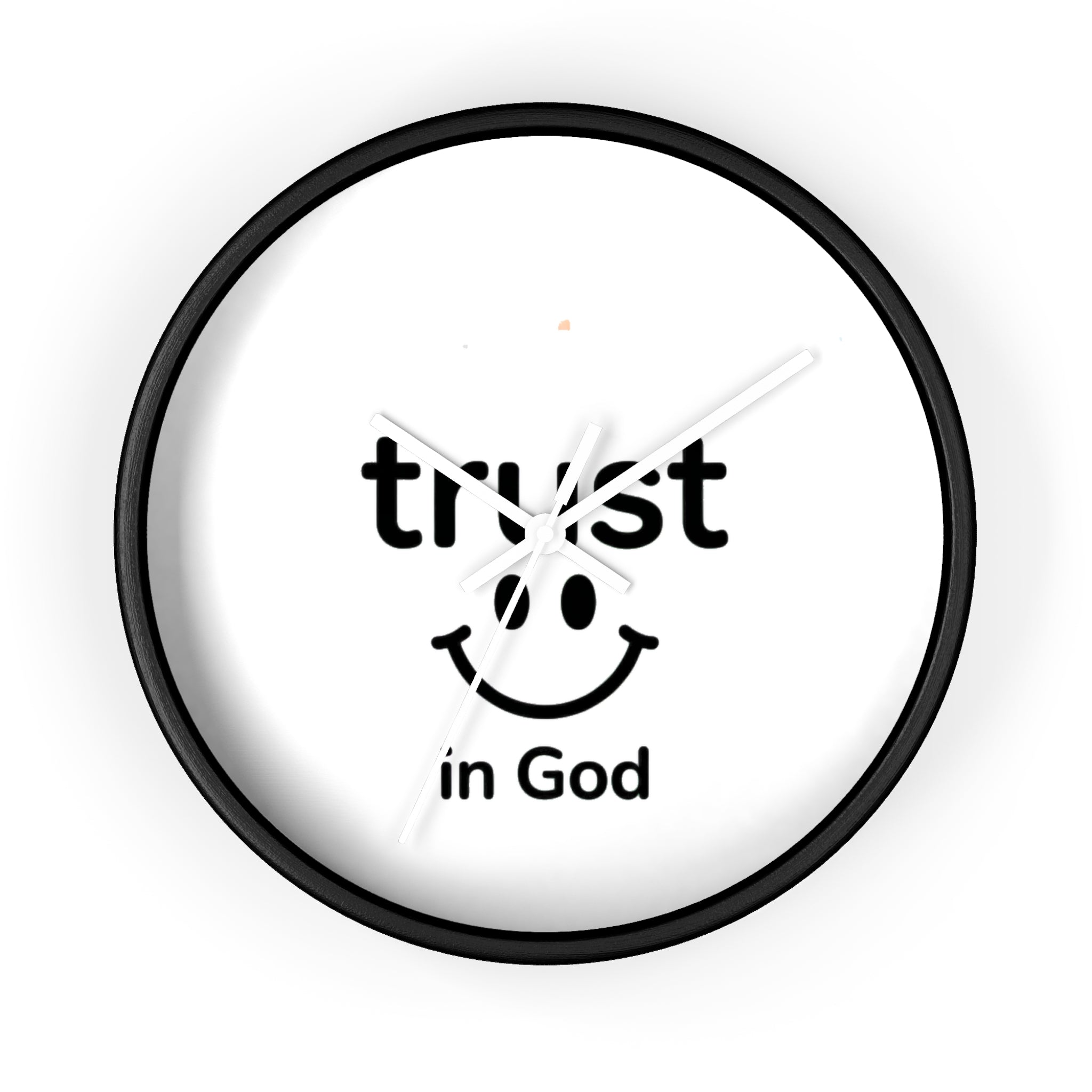 Wall Clock — "Trust in God" Smiley Faith Wall Clock