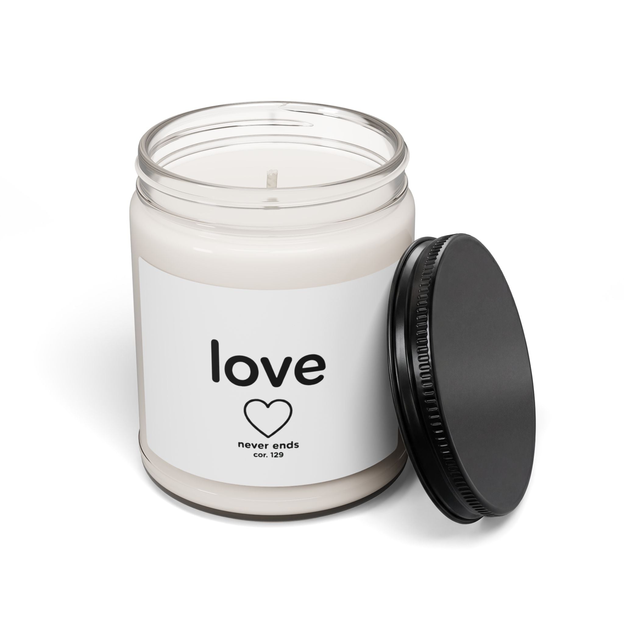 Soy Candle — "Love Never Ends" 9oz Scented Jar Candle