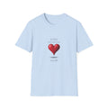 T-Shirt "Love Never Ends" -  Red Heart Graphic Bible Quote Tee