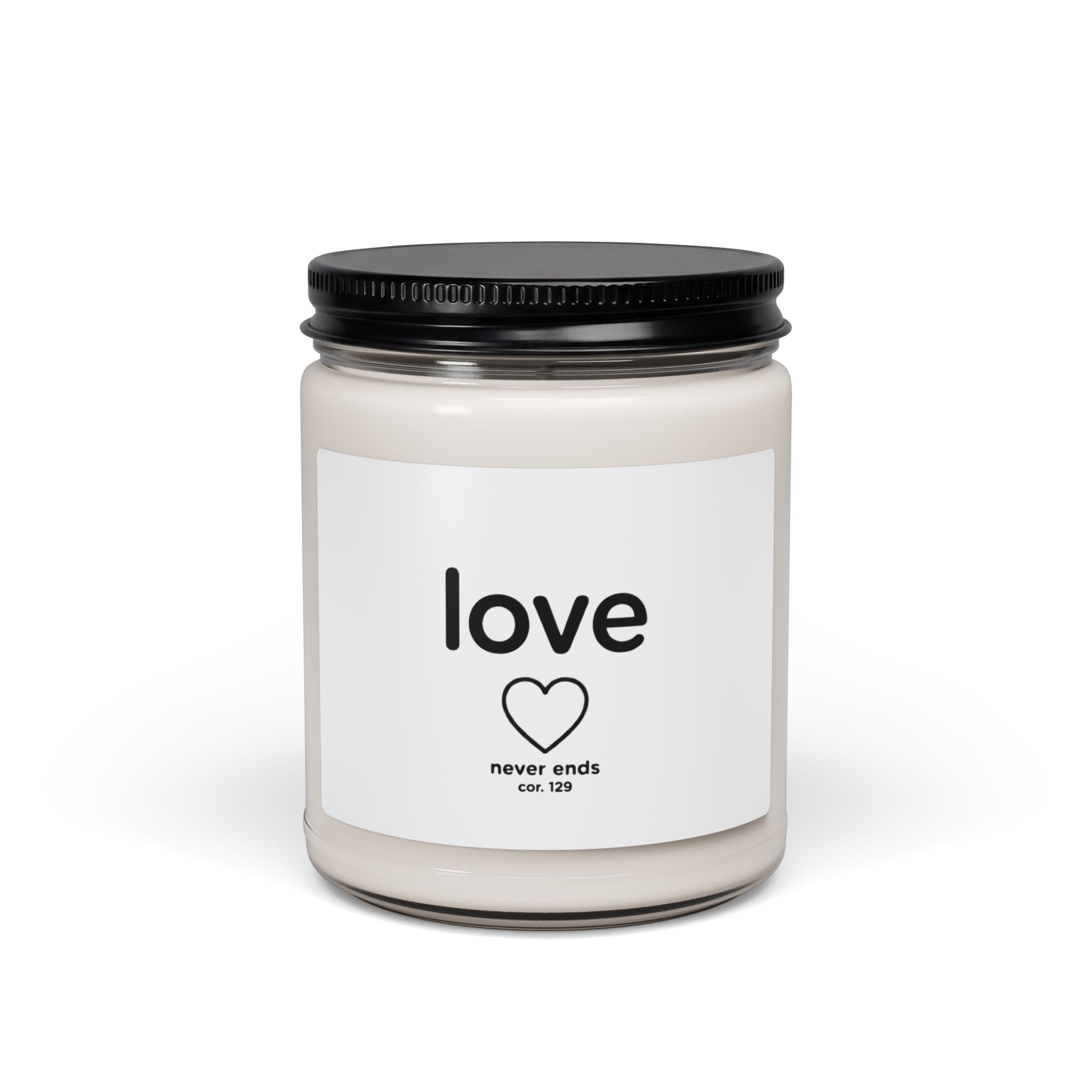 Soy Candle — "Love Never Ends" 9oz Scented Jar Candle