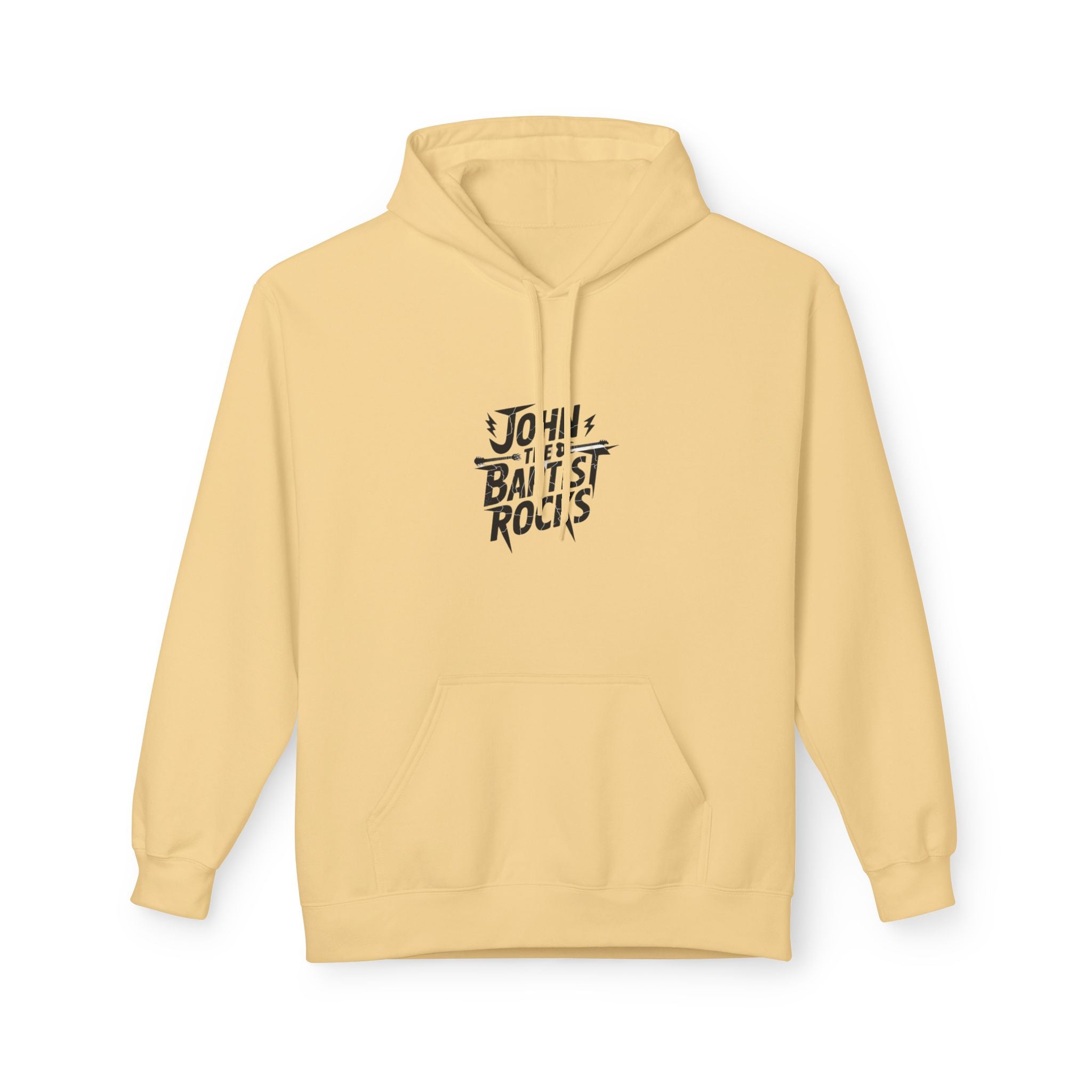 John the Baptist Rocks Hoodie — Christian Faith Graphic Pullover