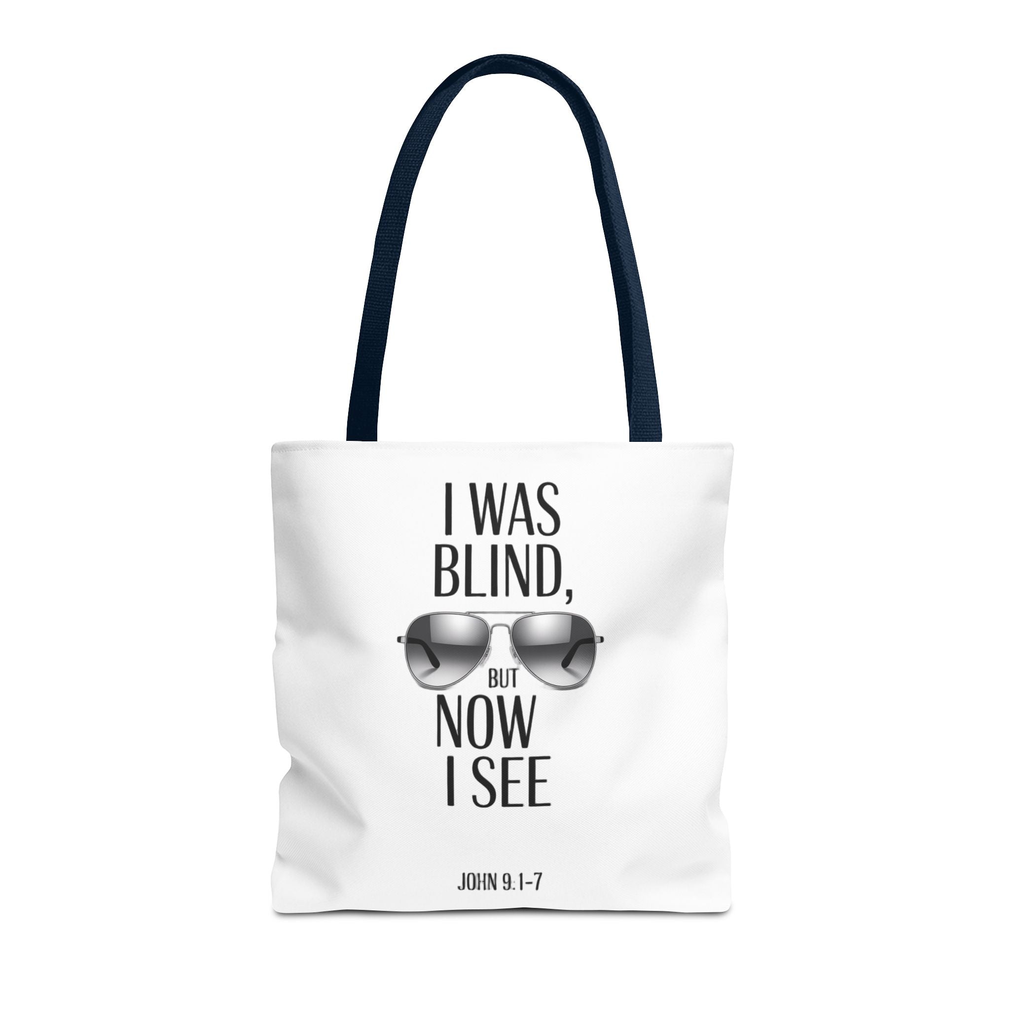Tote Bag — “I Was Blind But Now I See” Sunglasses Design