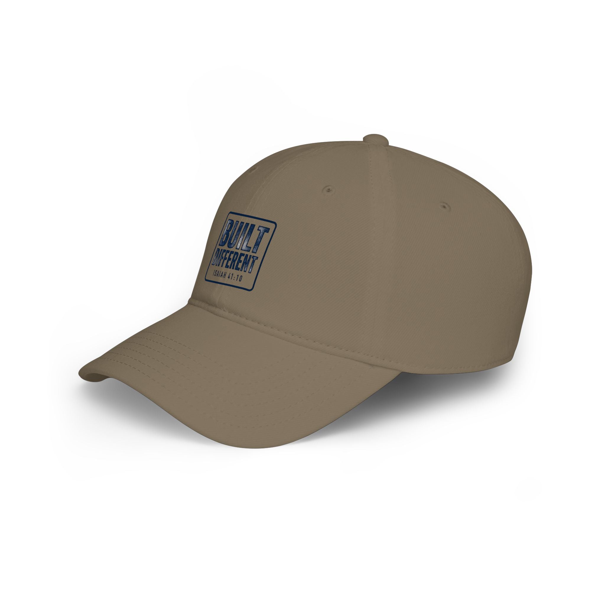 Built Different Baseball Cap — Low Profile Red Dad Hat with 'Built Different' Patch
