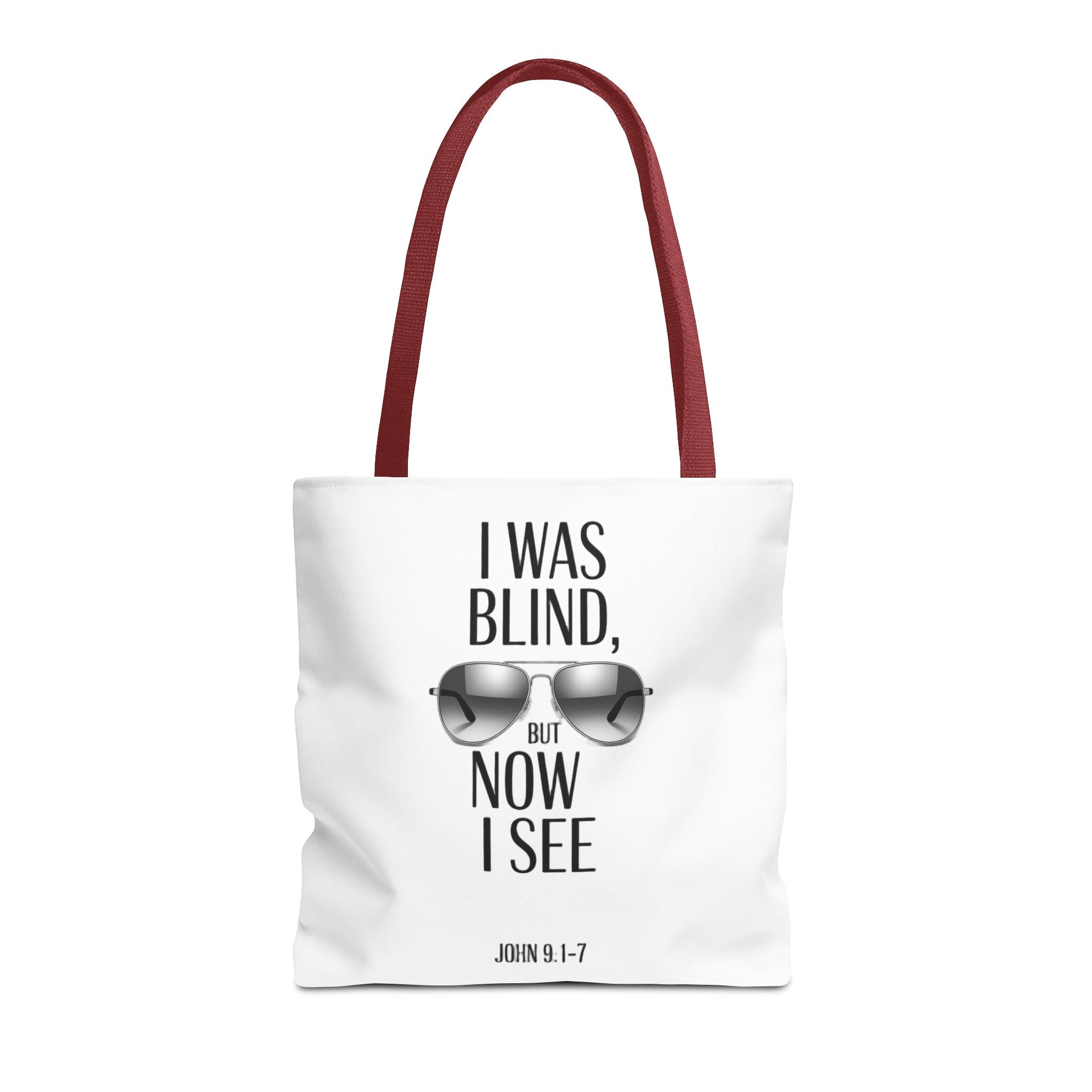 Tote Bag — “I Was Blind But Now I See” Sunglasses Design