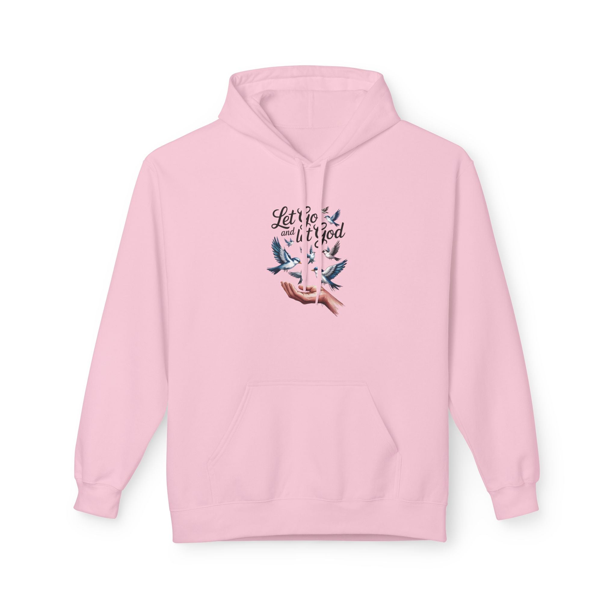 Let It Go With God Hoodie — Faith-Inspired Dove Graphic Pullover