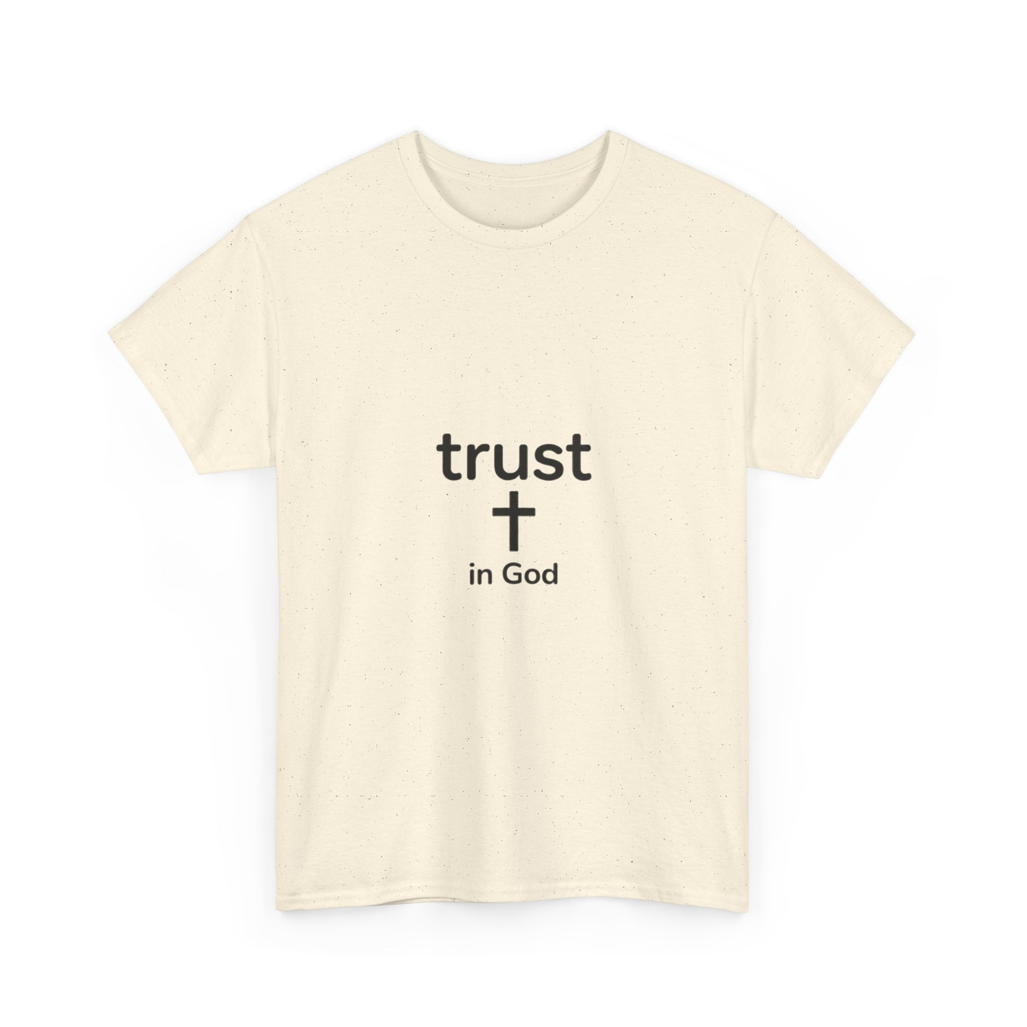 Trust in God Minimalist Cross Tee — Christian Faith T-Shirt