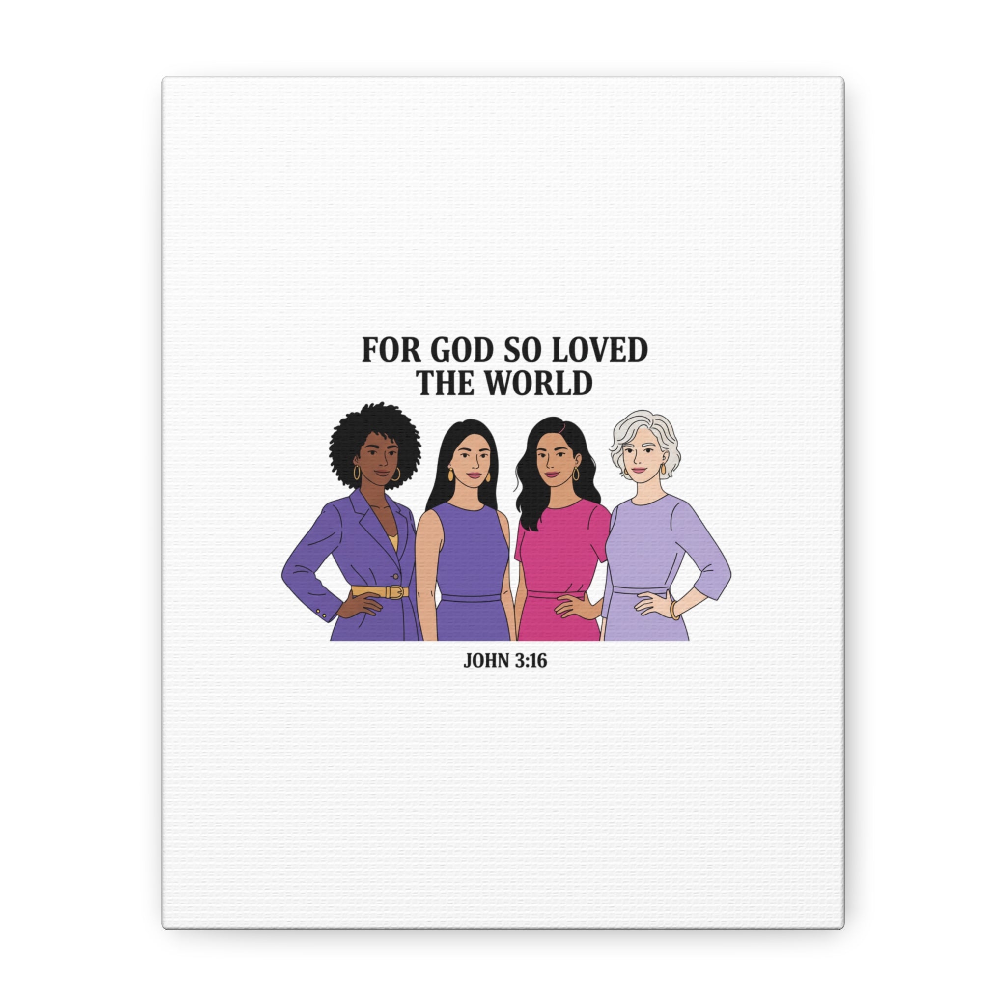 Feminist 'For God So Loved the World' Canvas