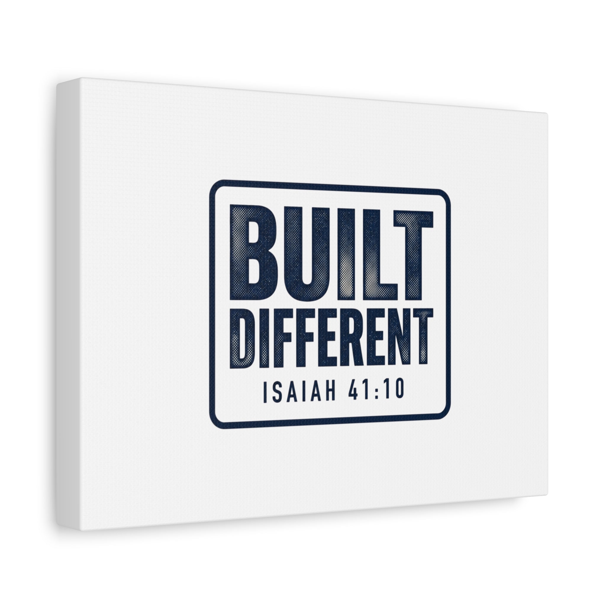 Built Different Isaiah 41:10 Canvas Wall Art