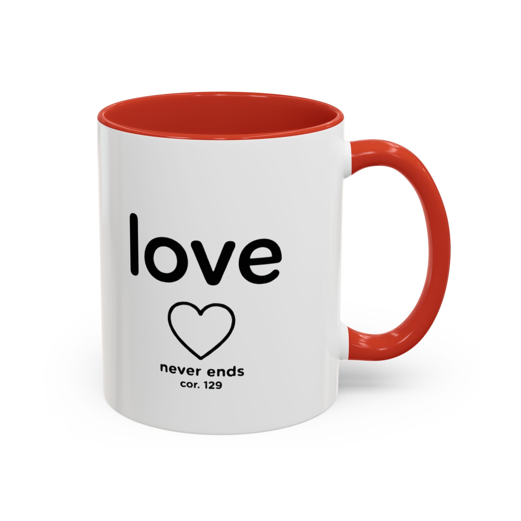 Sip & Smile Love never ends – Inspirational Mug