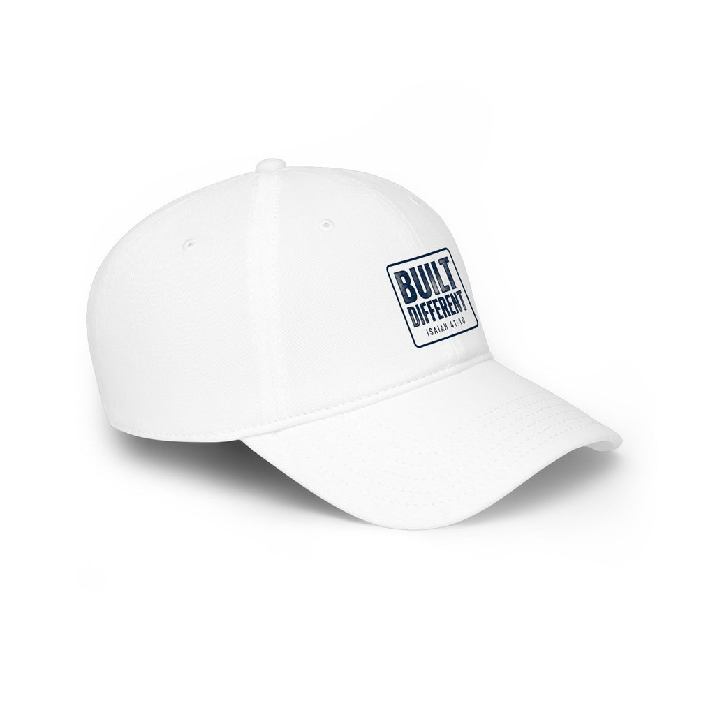 Built Different Baseball Cap — Low Profile Red Dad Hat with 'Built Different' Patch