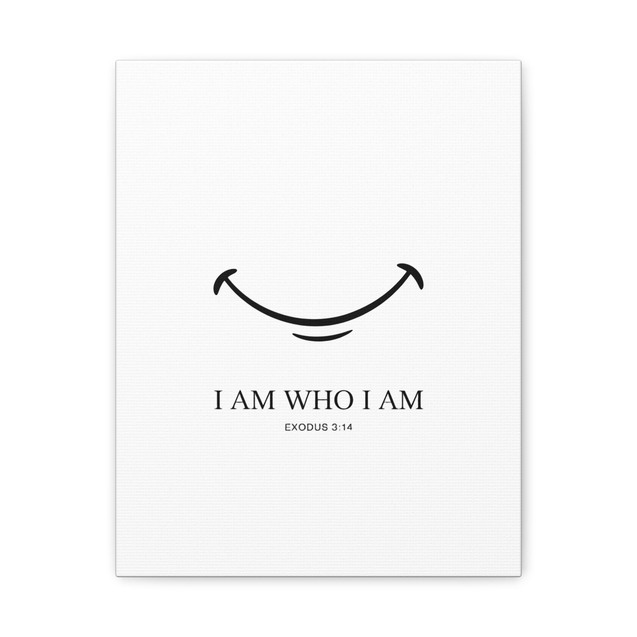 "I Am Who I Am" Exodus 3:14 Matte Canvas