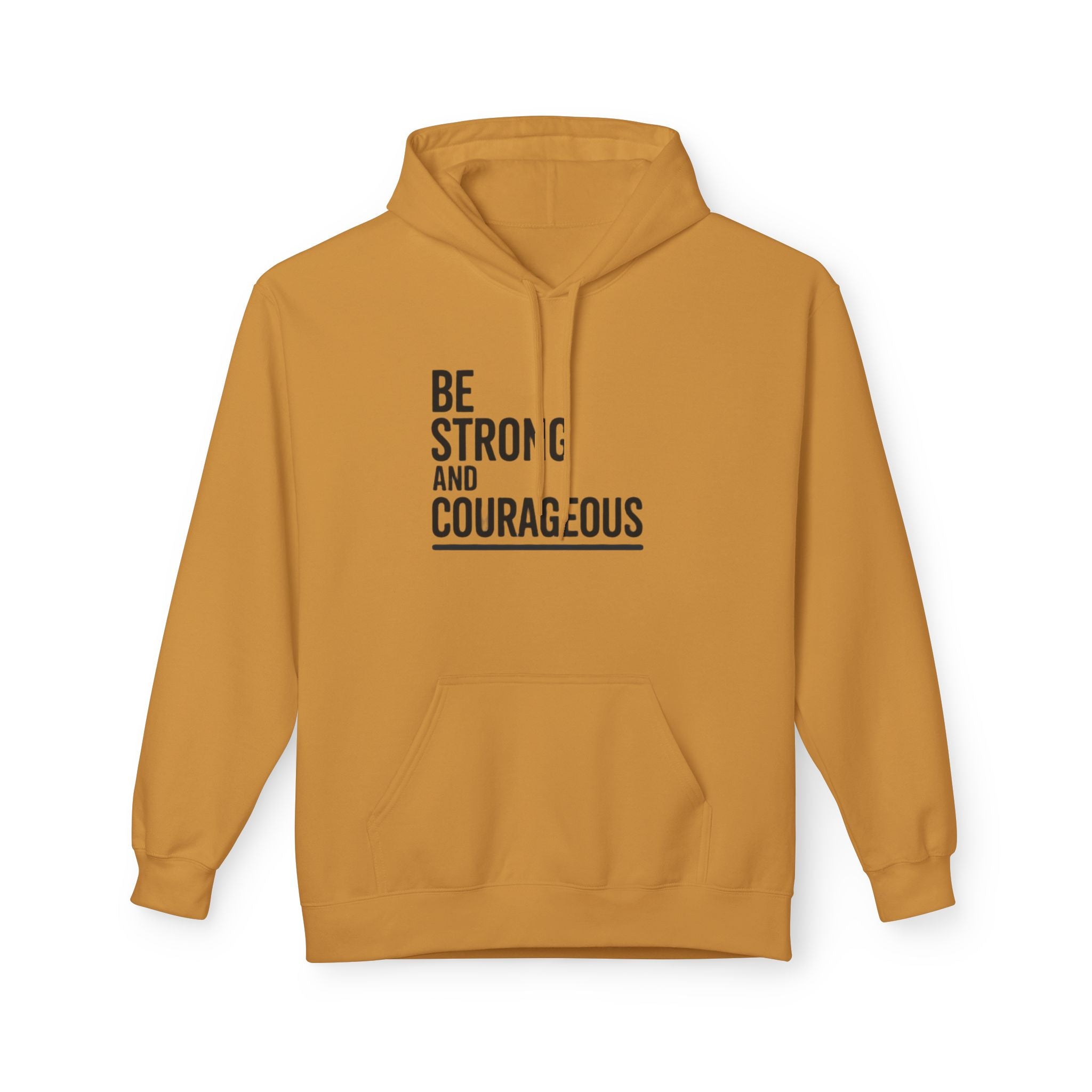 Faith Over Fear Hoodie — Be Strong and Courageous Christian Inspirational Sweatshirt