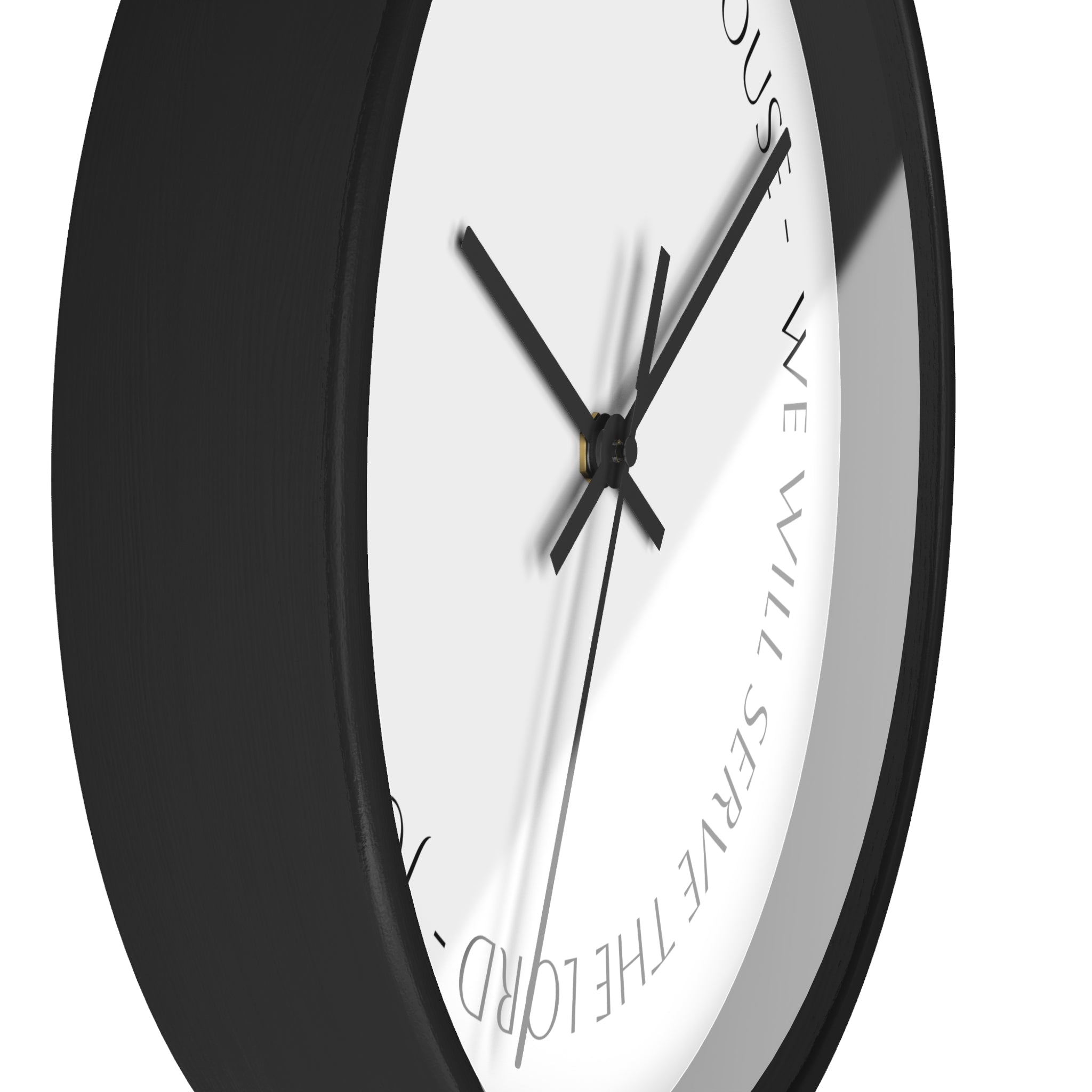 Wall Clock — Joshua 24:15 Scripture Decorative Wall Clock