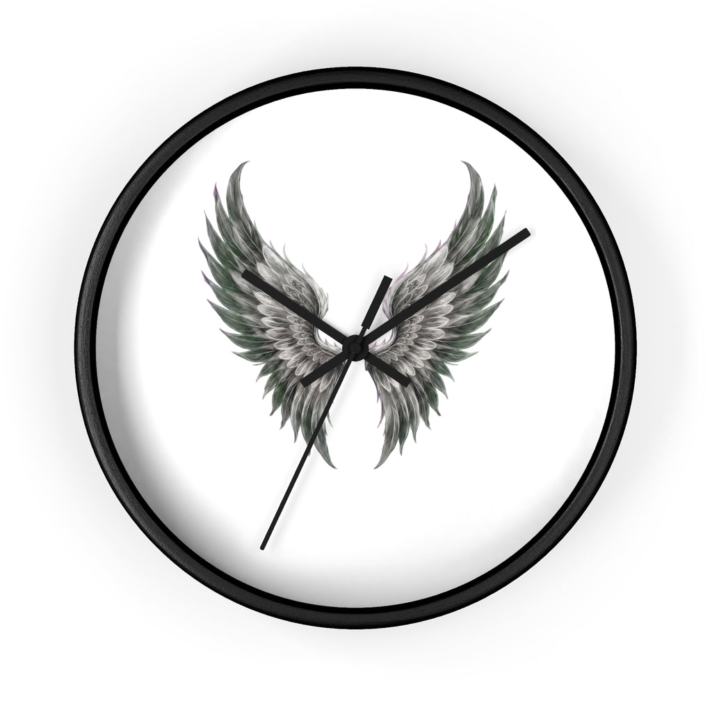 Angel Wings Wall Clock — Minimal Feathered Wing Timepiece