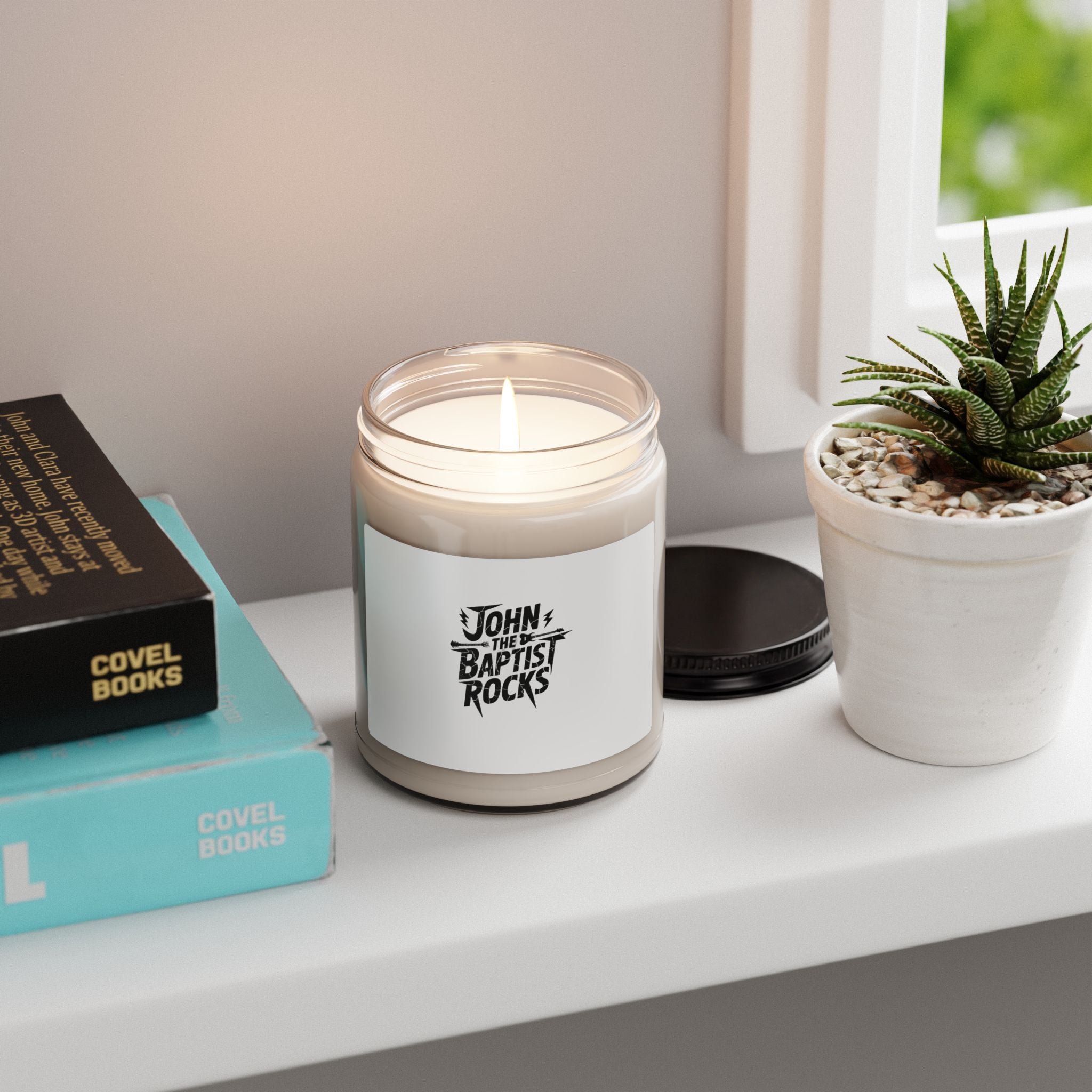 John the Baptist Rocks Scented Soy Candle — 9oz Inspirational Gift