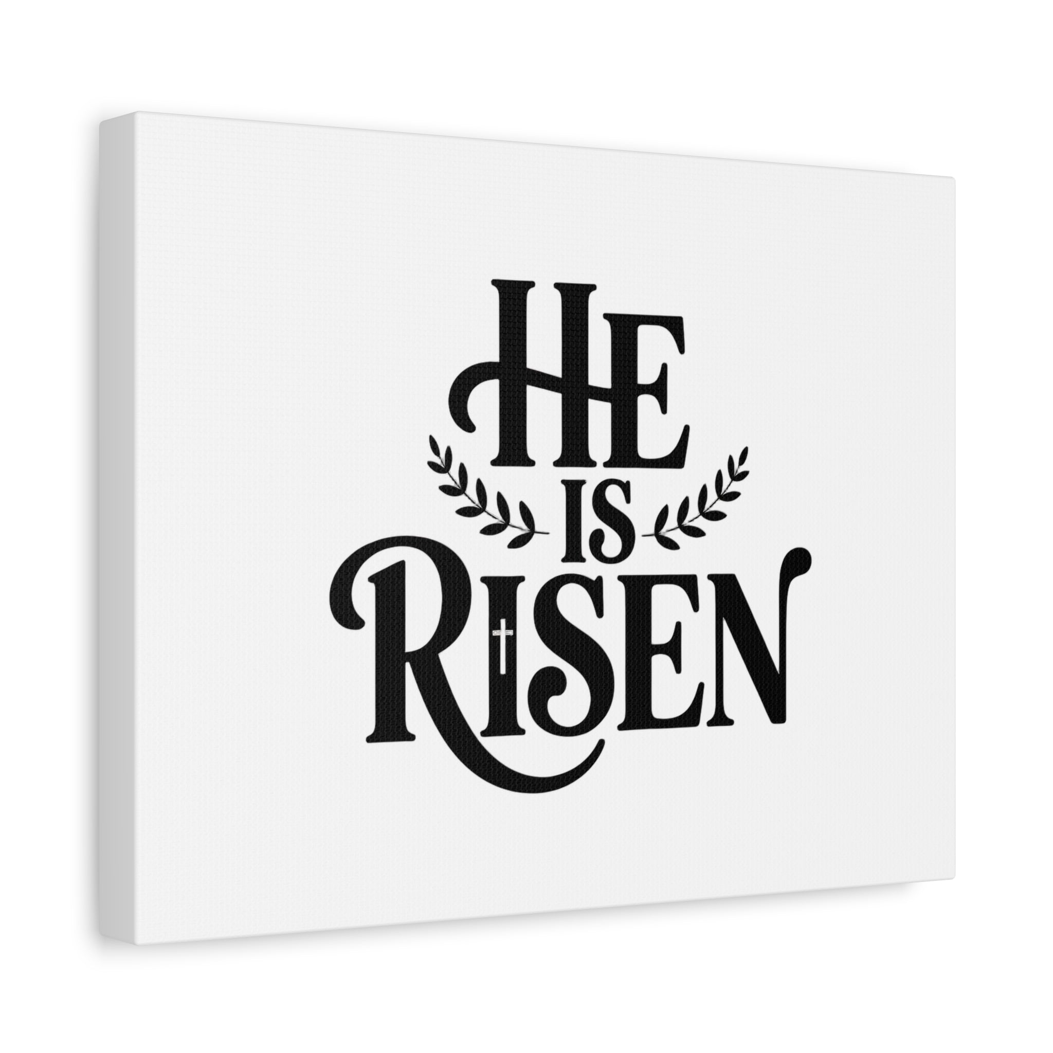 He Is Risen Canvas Print — Christian Easter Wall Art, Matte Stretched Canvas