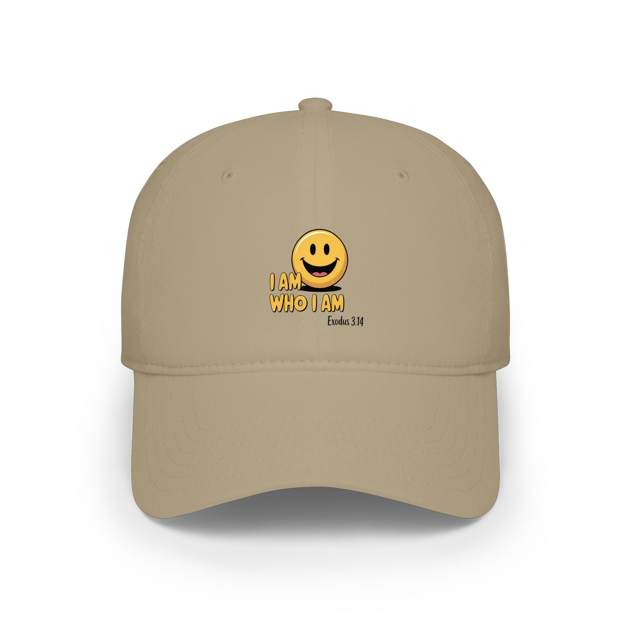 Smiley 'I Am Who I Am' Low Profile Baseball Cap