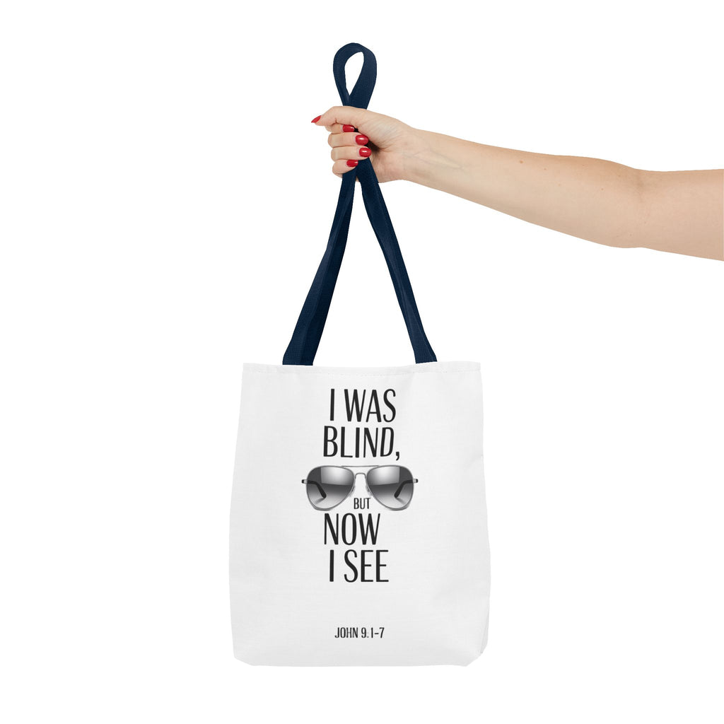 Tote Bag — “I Was Blind But Now I See” Sunglasses Design